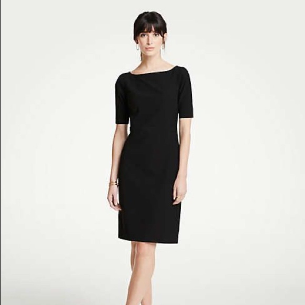 Ann Taylor Black Sheath Dress